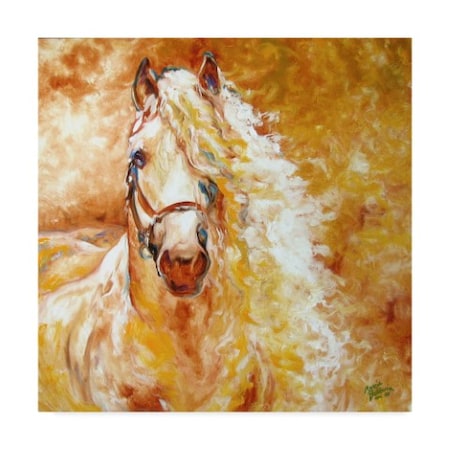 Marcia Baldwin 'Golden Grace Andalusian Equine' Canvas Art,18x18